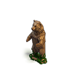 Статуя медведя игры Клондайк