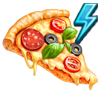 Кусок пиццы +500 энергии игры Клондайк