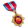 Материал Медаль героя игры Клондайк