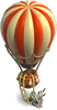 Красный воздушный шар игры Клондайк
