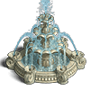 Декорация Мраморный фонтан игры Клондайк