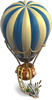 Декорация Синий воздушный шар игры Клондайк
