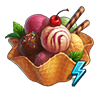 Мороженое +100 энергии игры Клондайк