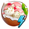 Кокосовое мороженое +50 энергии игры Клондайк