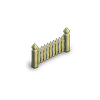 Белая ограда декорация игры Клондайк