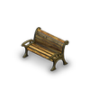 Удобная скамейка декорация игры Клондайк