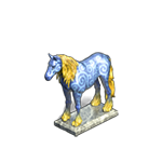 Декорация Синяя лошадь игры Клондайк
