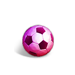 Находка Розовый футбольный мяч игры Клондайк