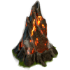Вулканический камень игры Клондайк