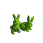 Декорация Зелёные кролики игры Клондайк