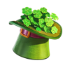 Материал Зелёная шляпа игры Клондайк