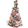 Декорация Свадебный торт игры Клондайк