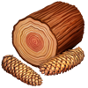 Материал Строительная древесина игры Клондайк
