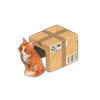 Кот в коробке игры Клондайк