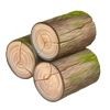 Сырая древесина игры Клондайк