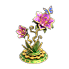 Металлический цветок игры Клондайк