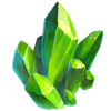Материал Зелёный кристалл игры Клондайк