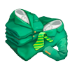 Материал Зелёные костюмы игры Клондайк