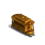 Постройка Золотой маленький вагон игры Клондайк