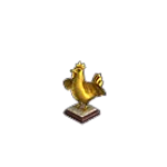 Золотой памятник Курицы игры Клондайк